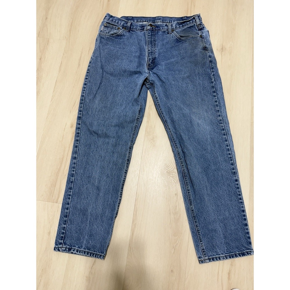 Carhartt Men's Size 40x32 Traditional Fit Workwear Leather Logo Heavy Duty Pants